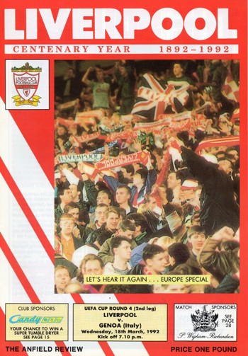 Match programme